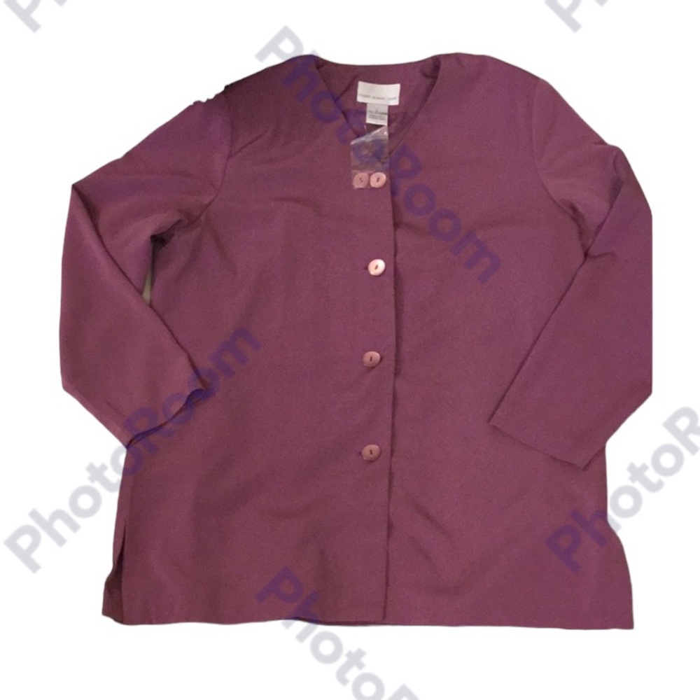 Susan Graver purple blouse size L - NWOT